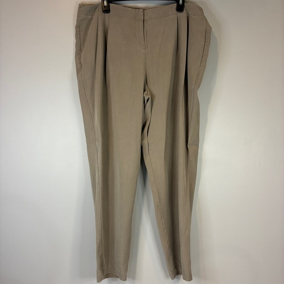 Eileen Fisher XL Lightweight Tencel Tapered Leg Loose Fit Pants - Picture 2 of 10